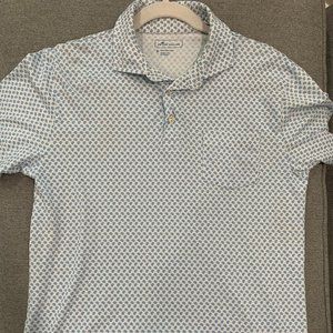 Peter Millar Aqua Cotton Polo